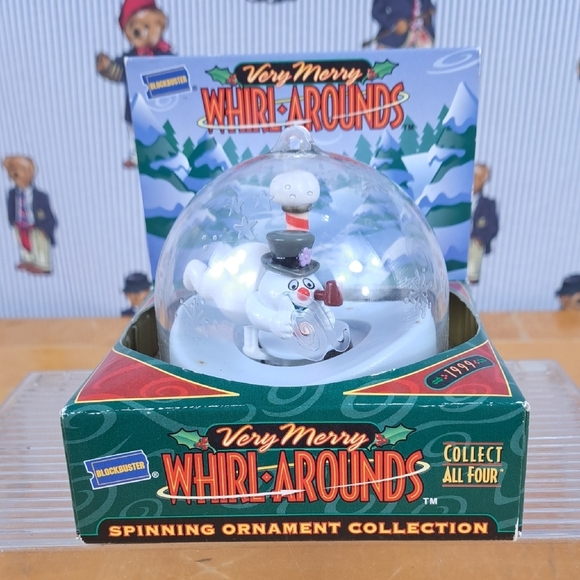 Vintage Blockbuster Frosty the Snowman   Whirl Around spinning Christmas decor - Picture 1 of 6